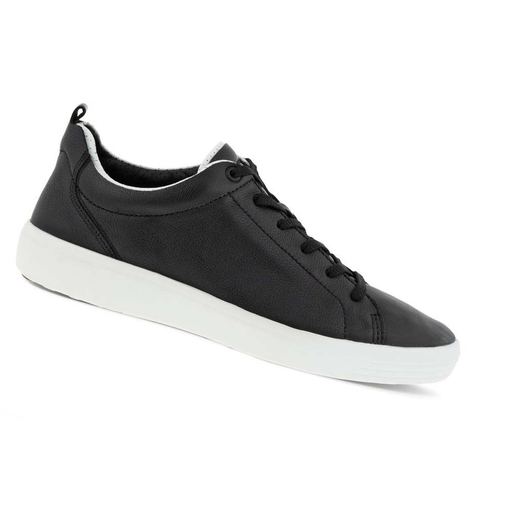 Ecco Soft 7 Craze Sneakers Herr Svarta Vita | SE 631YXF